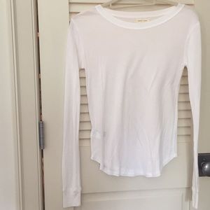 Silence + Noise Thin White Long Sleeve
